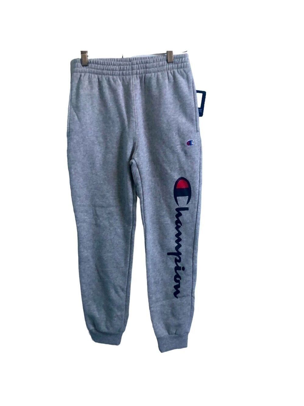 Champion Gray Fleece Pull On Athleticwear Jogger Pants Unisex Size Medium NWT